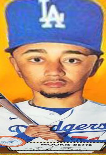 Mookie Betts [Orange Yellow] #166 Baseball Cards 2021 Topps Chrome Platinum Anniversary