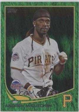 Andrew McCutchen [Holding Helmet Emerald] #US35 Baseball Cards 2013 Topps Update