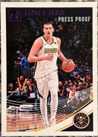 Nikola Jokic [Press Proof Purple] #100 Basketball Cards 2018 Panini Donruss