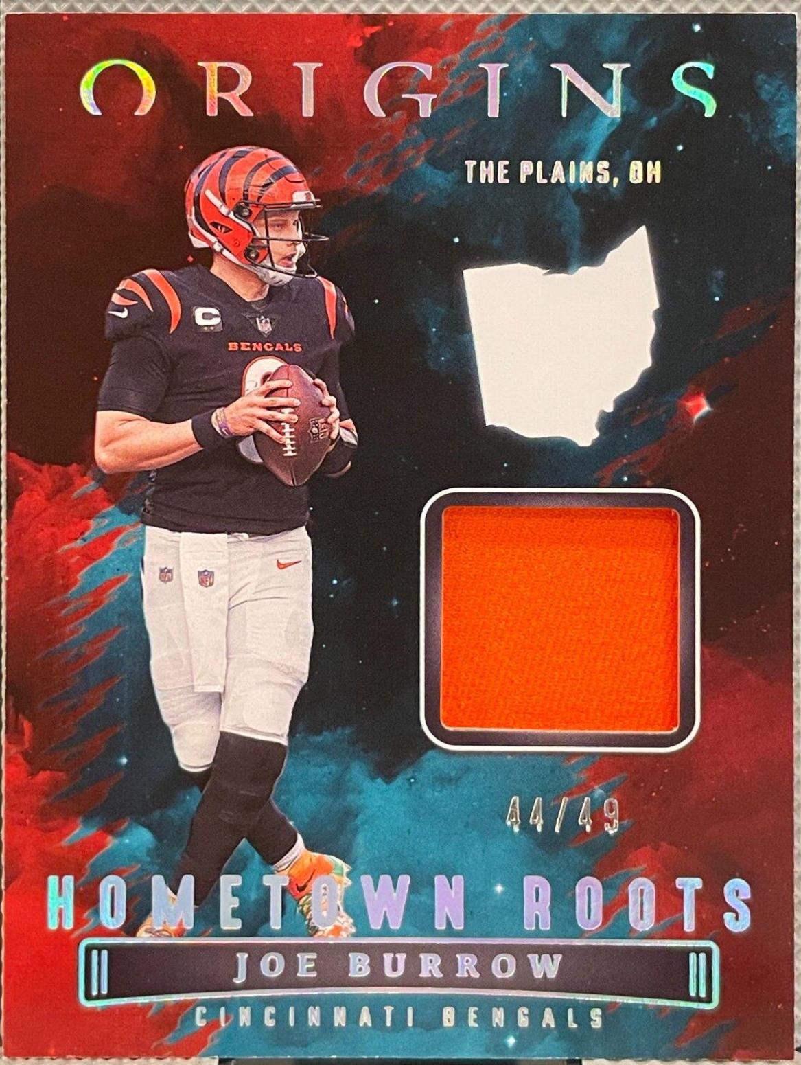 Joe Burrow [Turquoise] #HR-JBU Football Cards 2022 Panini Origins Hometown Roots