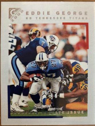 Eddie George #20 Football Cards 2000 Topps Gallery