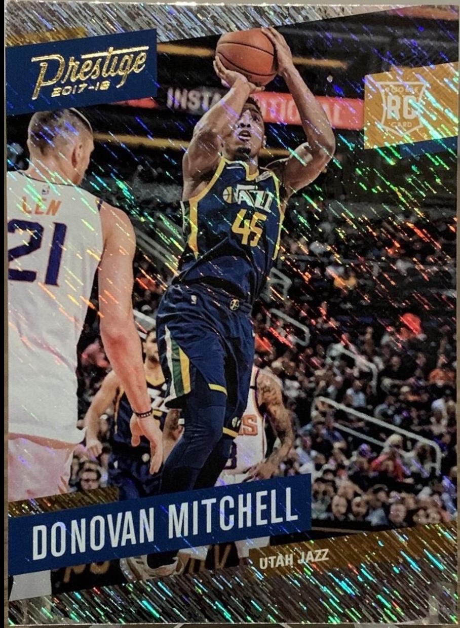 Donovan Mitchell [Rain] #163 Basketball Cards 2017 Panini Prestige