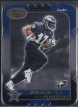 Todd Pinkston [5 Star Die Cut] #242 Football Cards 2000 Leaf Certified