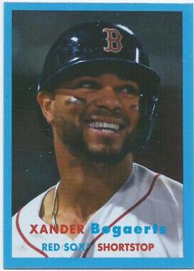 Xander Bogaerts [Blue Foil] #4 Baseball Cards 2021 Topps Archives