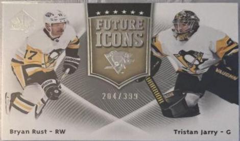 Bryan Rust, Tristan Jarry #FI-23 Hockey Cards 2021 SP Authentic Future Icons