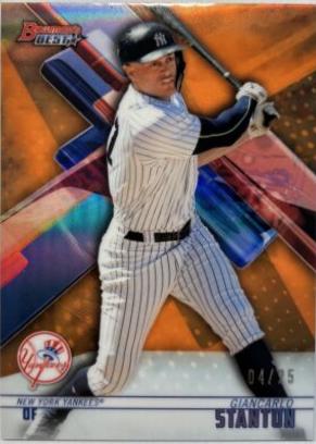 Giancarlo Stanton [Orange Refractor] #58 Baseball Cards 2018 Bowman's Best