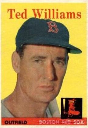 1958 Topps #1 Ted Williams hot BOSTON RED SOX HOF