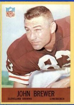 John Brewer #38 Football Cards 1967 Philadelphia