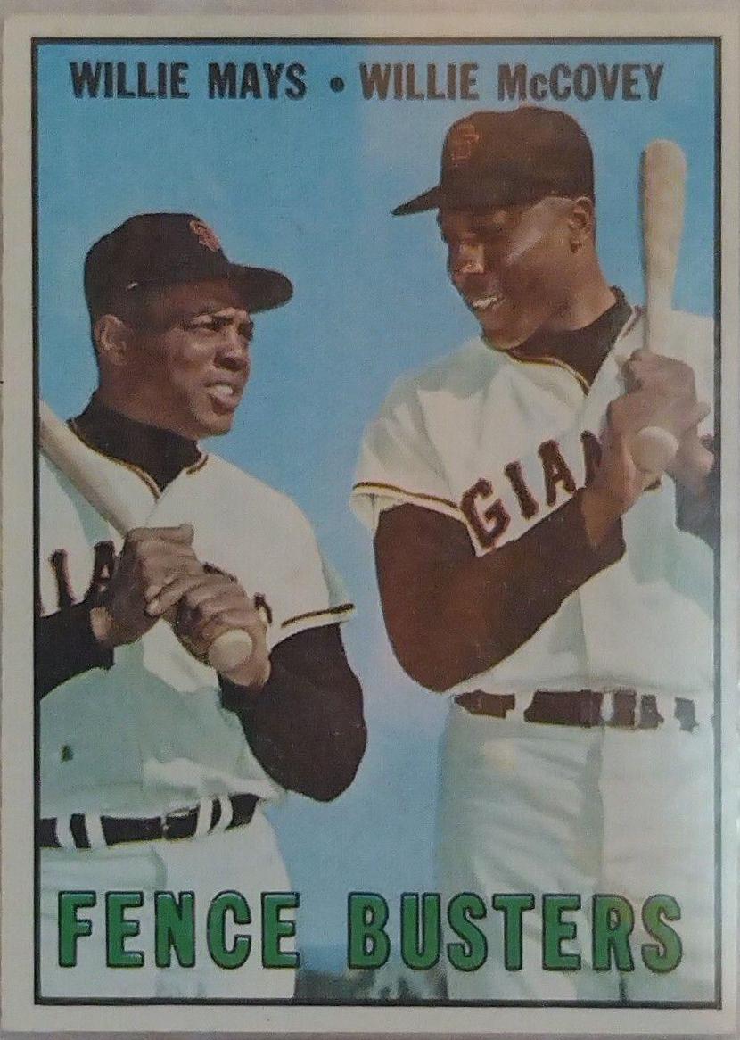 Fence Busters [Willie Mays, Willie McCovey] #423 Prices | 1967 Topps ...