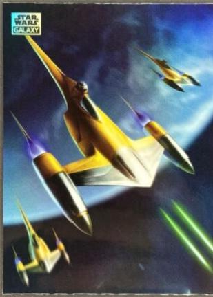 N-1 Starfighter  [X-Fractor] #AN-10 Star Wars 2024 Topps Chrome Galaxy Art of Naboo