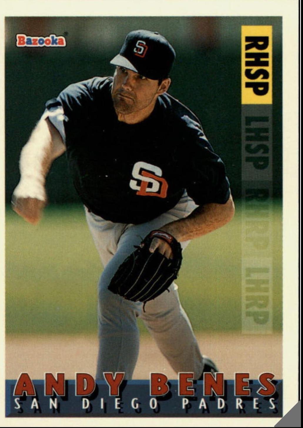 Andy Benes #111 Baseball Cards 1995 Bazooka