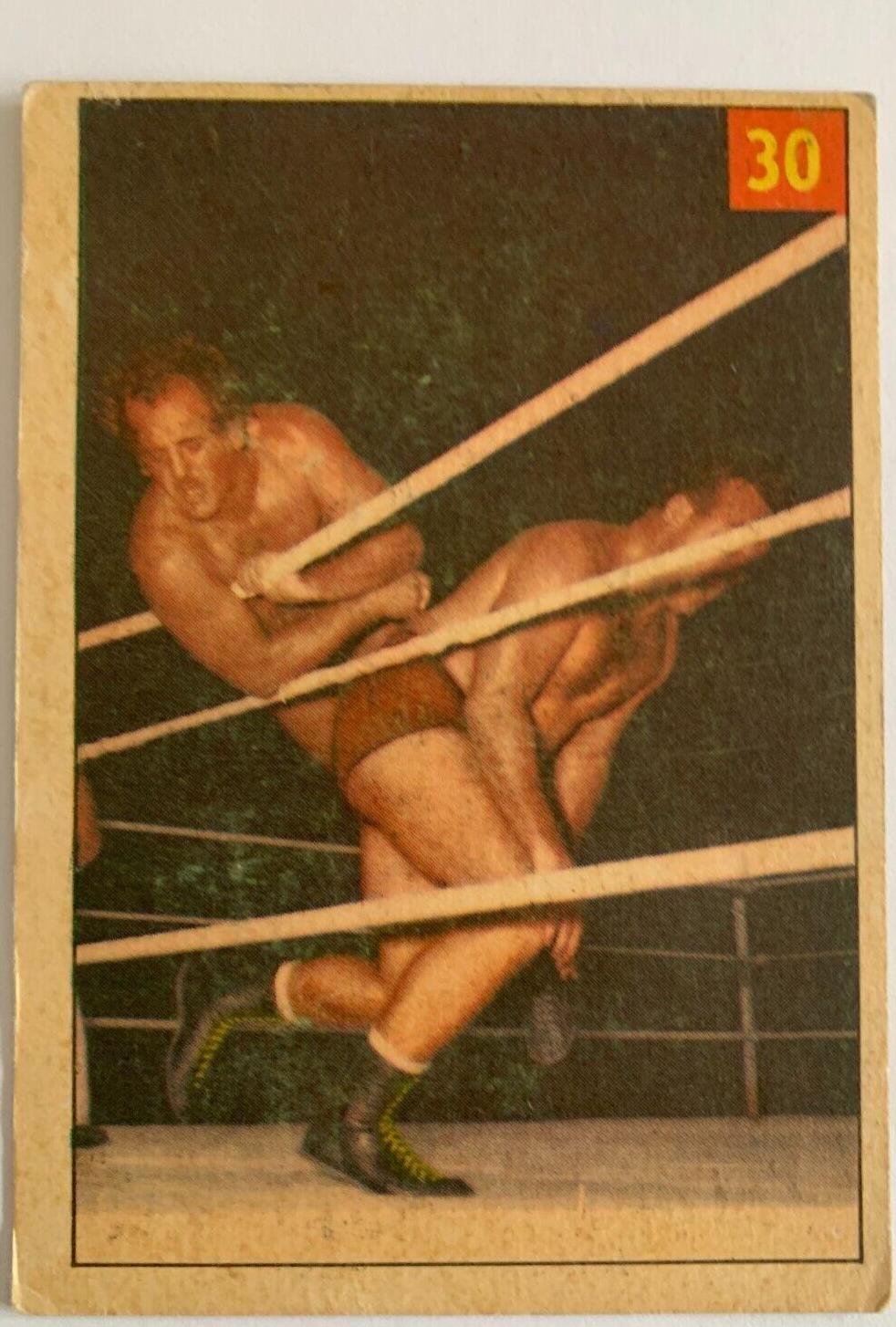 Lord Jan Blears [Lucky Premium Back] #30 Wrestling Cards 1954 Parkhurst