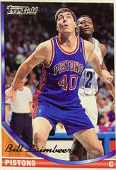 Bill Laimbeer #147 Basketball Cards 1993 Topps Gold Prices