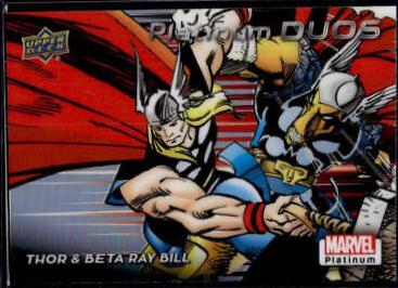 Thor / Beta Ray Bill [Rainbow] #PD5 Marvel 2023 Upper Deck Platinum Duos