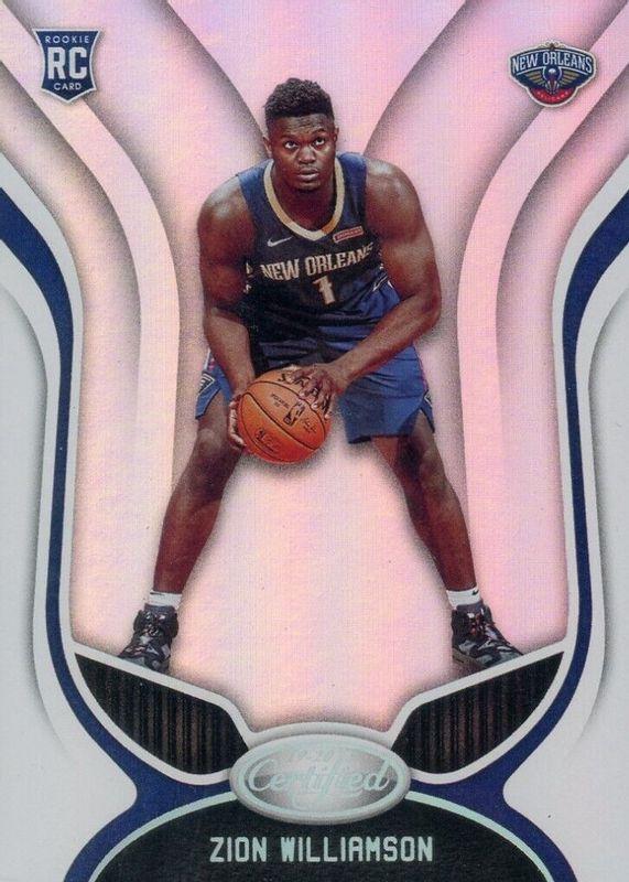 Zion Williamson #151 Basketball Cards 2019 Panini Certified