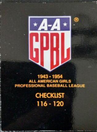 A A Gpbl Checklist #120 Baseball Cards 1993 Ted Williams Co