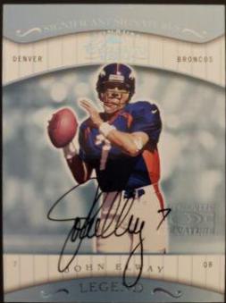 John Elway [Significant Signatures] #166 Football Cards 2001 Panini Donruss Classics