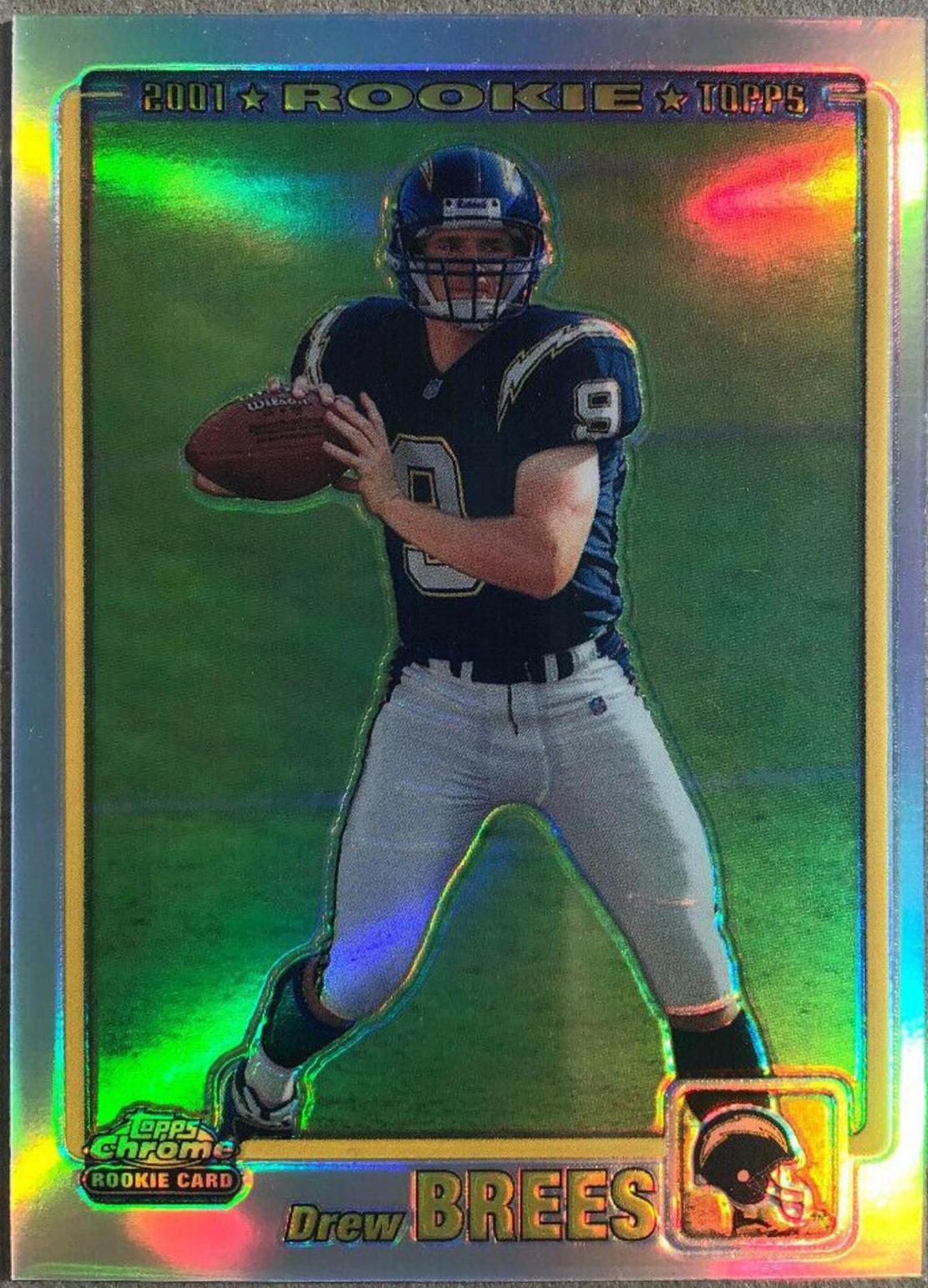 Drew Brees [Rookie Refractor] #229 Football Cards 2001 Topps Chrome