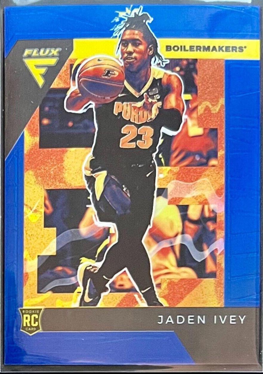 Jaden Ivey [Blue] #4 Basketball Cards 2022 Panini Chronicles Draft Picks Flux