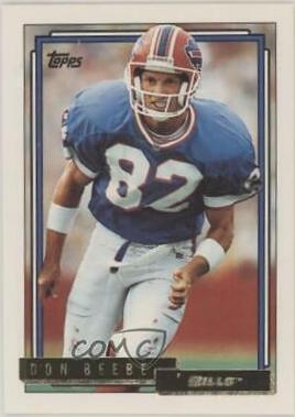 Don Beebe #68 Football Cards 1992 Topps Gold