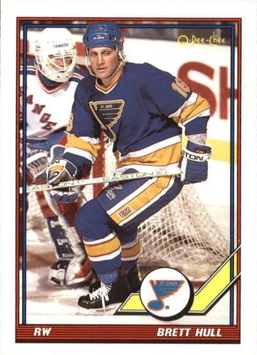 Brett Hull #303 Hockey Cards 1991 O-Pee-Chee