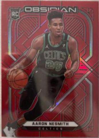 Aaron Nesmith [Red Flood] #178 Basketball Cards 2020 Panini Obsidian