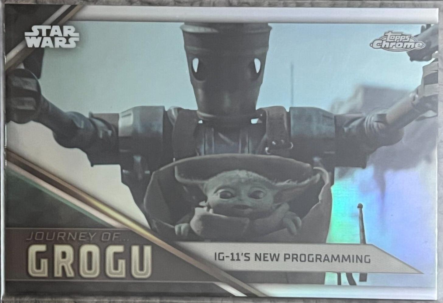 IG-11's New Programming #JG-7 Star Wars 2023 Topps Chrome Journey of Grogu