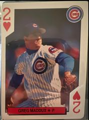 Greg Maddux [2 of Hearts] Baseball Cards 1992 U.S. Playing Card All Stars Prices