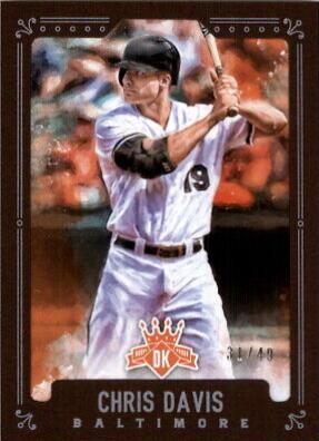 Chris Davis [Framed Brown] #106 Baseball Cards 2017 Panini Diamond Kings