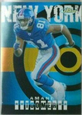 Amani Toomer [Gold Refractor] #51 Football Cards 2004 Topps Finest