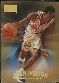 Allen Iverson [Reebox Chase Bronze] #100 Basketball Cards 1997 Skybox Premium