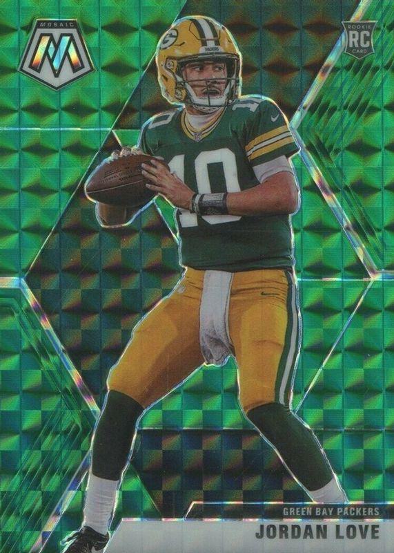 2020 Mosaic Jordan Love RC Green Prizm Holo orders PSA 10 Gem Mint #211 Rookie Card