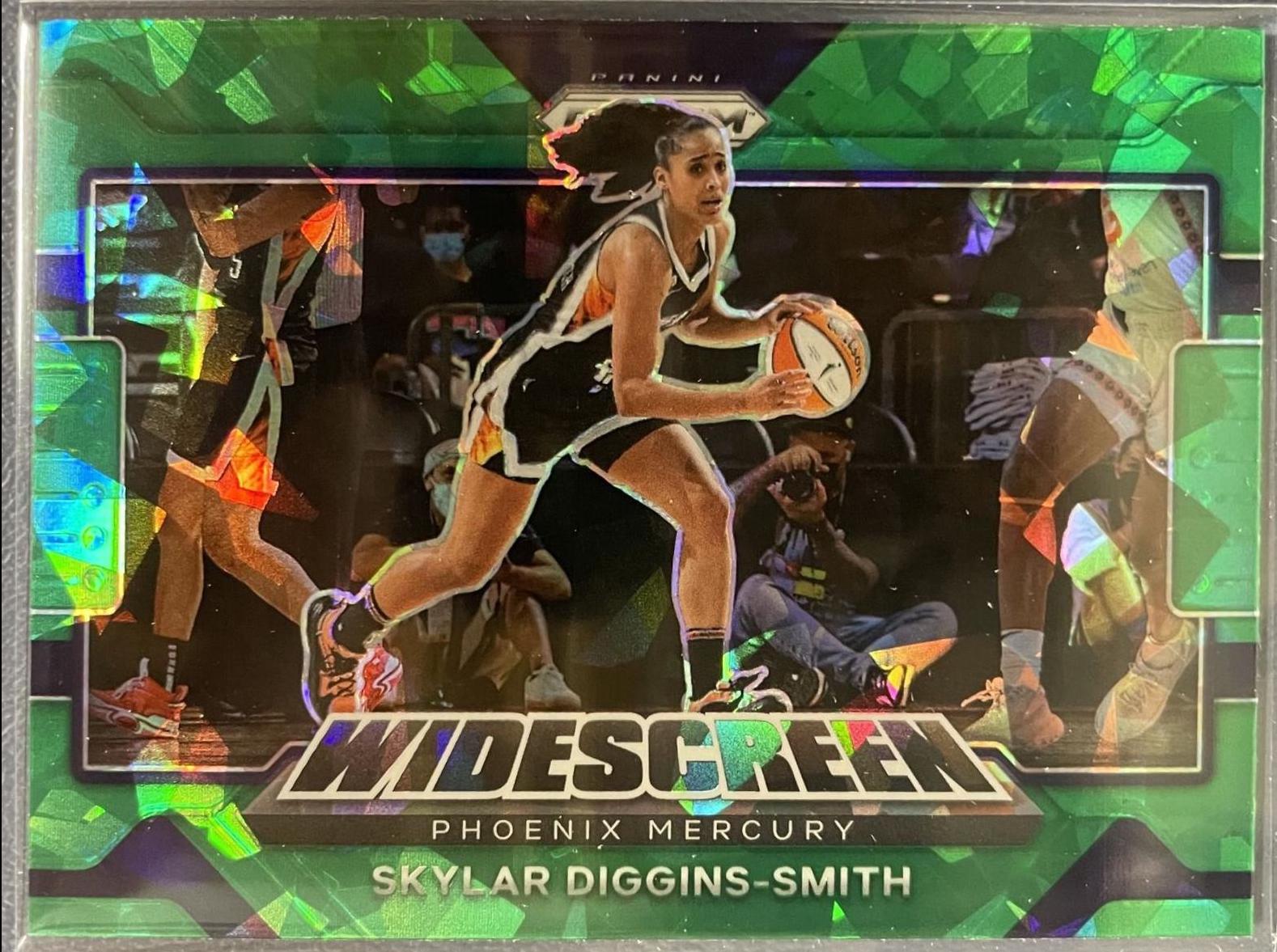 Skylar Diggins Smith [Green Ice] #10 Basketball Cards 2022 Panini Prizm WNBA Widescreen