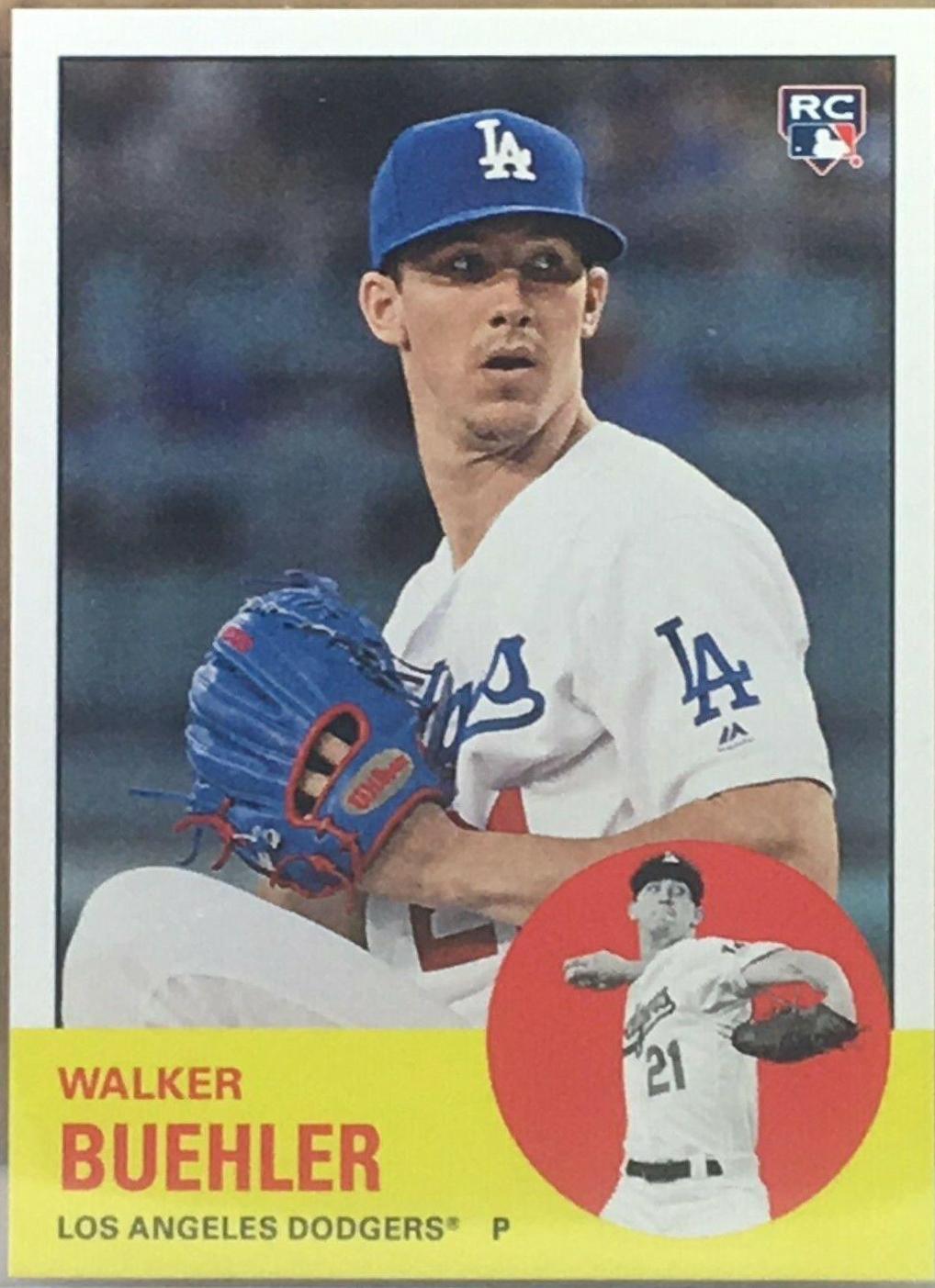 Walker Buehler #223 Baseball Cards 2018 Topps Throwback Thursday