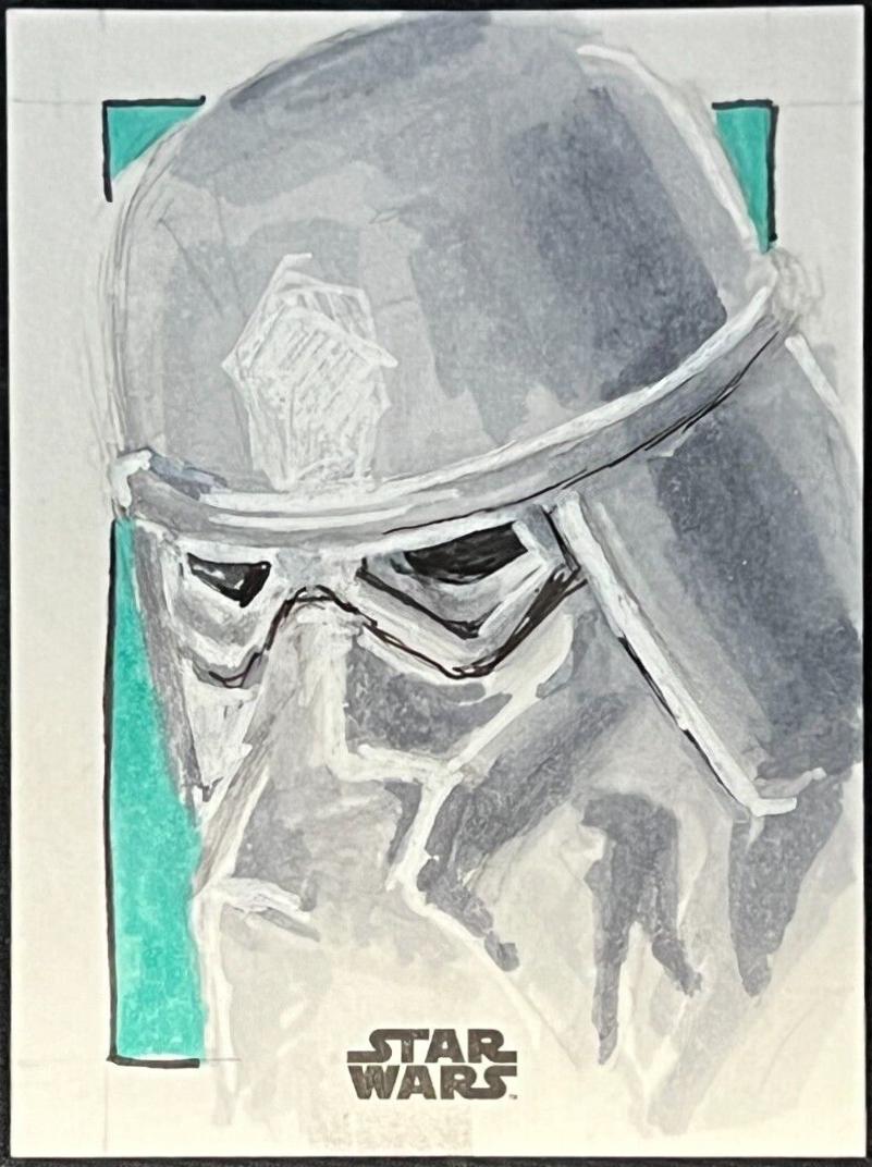 Andy Hanks Star Wars 2024 Topps Chrome Galaxy Sketch Card