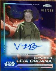 Vivien Lyra Blair as Princess Leia Organa [Skywalker Blue Refractor] #AU-VB Star Wars 2024 Topps Chrome Autograph Prices