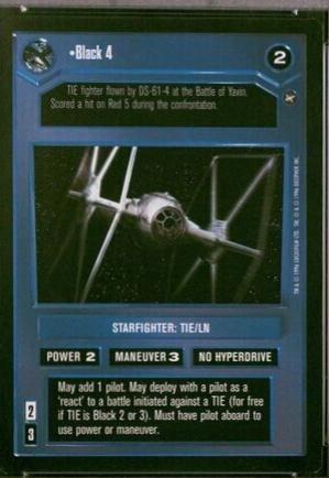 Black 4 [Limited] Star Wars CCG A New Hope