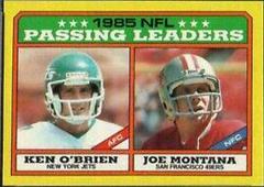 Passing Leaders [K.O'Brien, J.Montana] #225 Football Cards 1986 Topps Prices