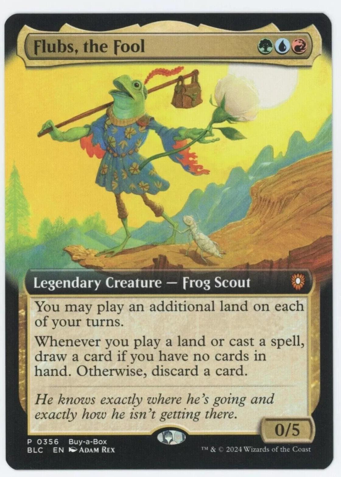 Flubs, the Fool #356 Magic Bloomburrow Commander