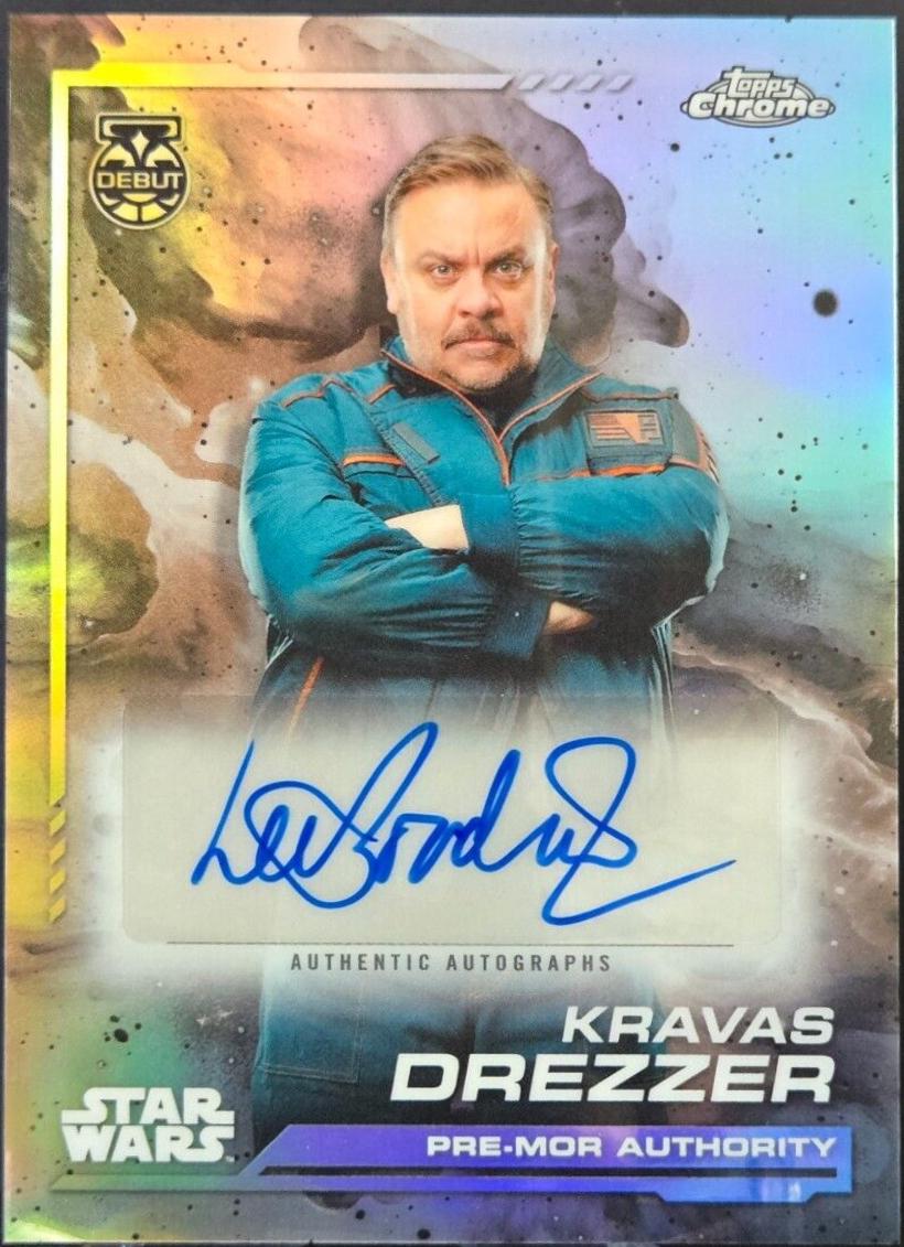 Lee Boardman as Kravas Drezzer #AU-LB Star Wars 2024 Topps Chrome Autograph