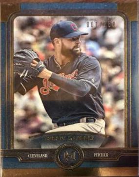 Corey Kluber [Sapphire] #30 Baseball Cards 2019 Topps Museum Collection