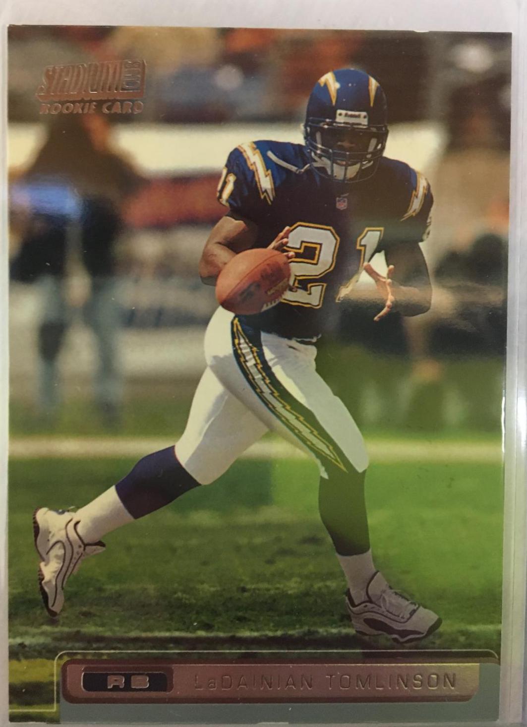 LaDainian Tomlinson #140 Football Cards 2001 Stadium Club