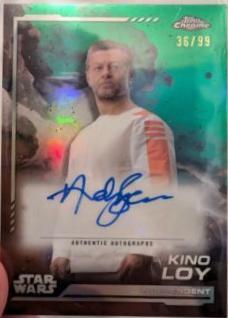 Andy Serkis as Kino Loy [Kashyyyk Green Refractor] #AU-AS Star Wars 2024 Topps Chrome Autograph