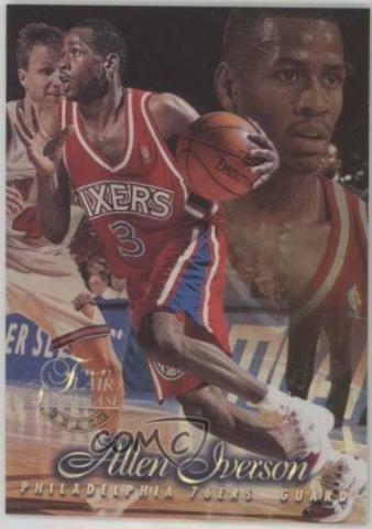 Allen Iverson Row Prices Flair Showcase Basketball Cards