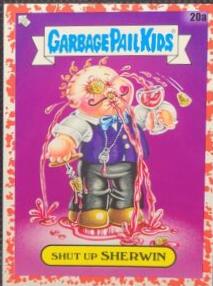 Shut Up SHERWIN [Red] #20a Garbage Pail Kids 35th Anniversary