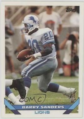 Barry Sanders #190 Football Cards 1993 Topps