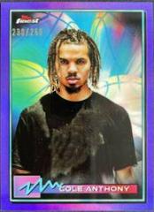 Cole Anthony [Purple Refractor] #1 Basketball Cards 2021 Topps Finest Prices