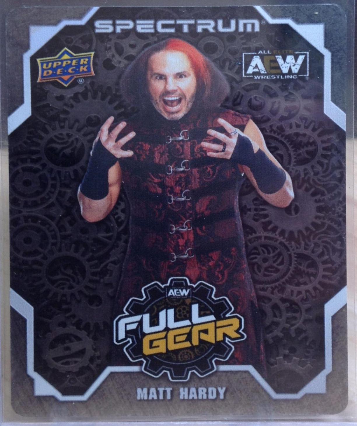 Matt Hardy #FG-19 Wrestling Cards 2021 Upper Deck AEW Spectrum Full Gear Metal