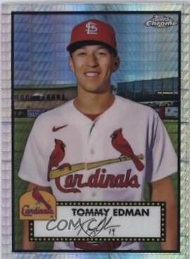 Tommy Edman [Prism Refractor] #396 Baseball Cards 2021 Topps Chrome Platinum Anniversary