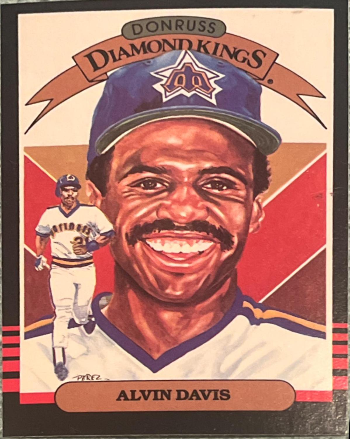 Alvin Davis [Diamond Kings] #18 Baseball Cards 1985 Donruss